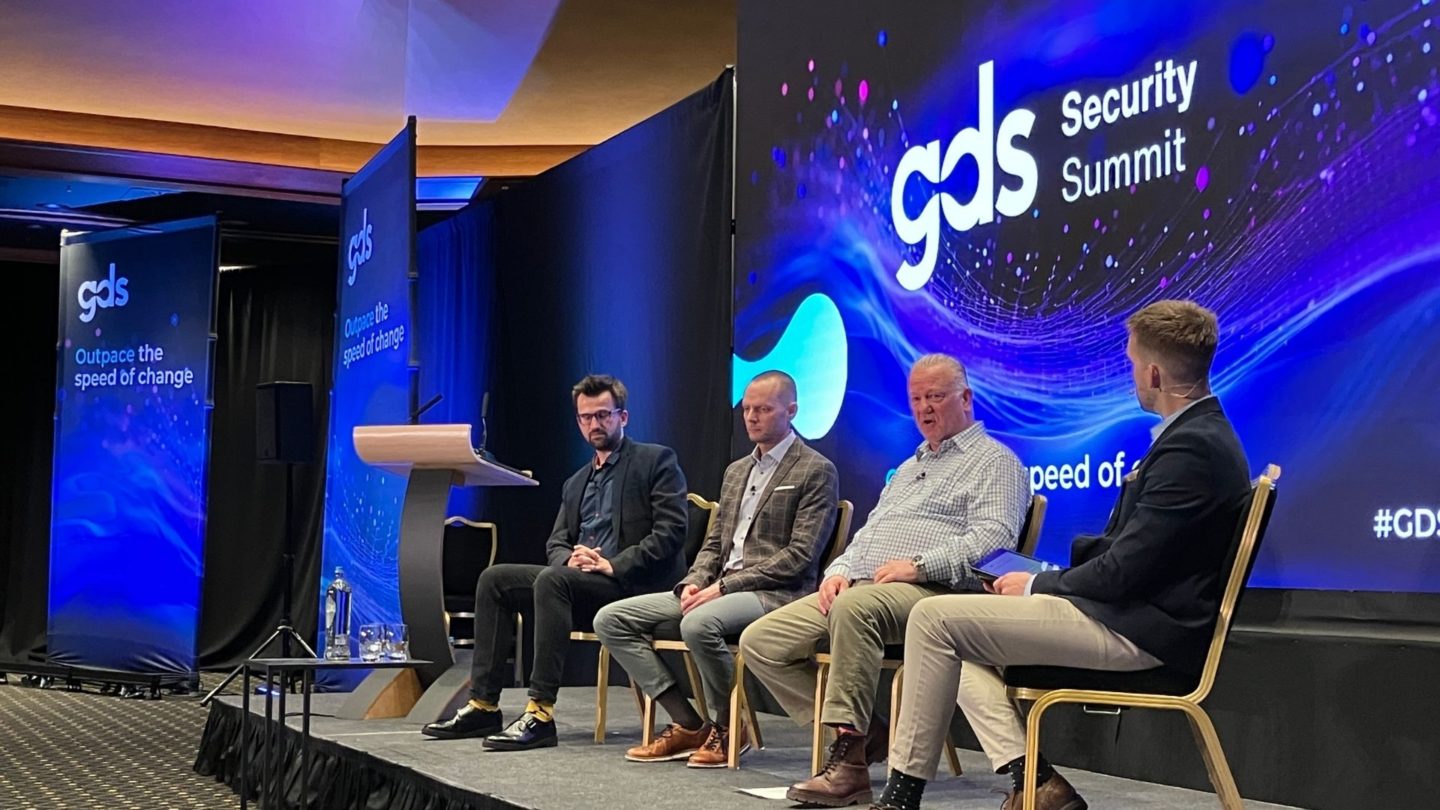 Security executives participating in a live GDS Security Summit panel